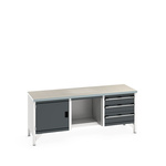 Bott 1 Door Sheet Steel  Lockable Floor Standing Storage Cabinet, 2000 x 750 x 840mm