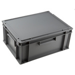 Schoeller Allibert 15L Grey Small Storage Box, 186mm x 300mm x 400mm