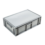 Schoeller Allibert 33L Grey Plastic Medium Storage Box, 186mm x 400mm x 600mm