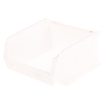 RS PRO PP Storage Bin, 50mm x 100mm, White