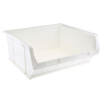 RS PRO PP Storage Bin, 180mm x 419mm, White