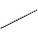 RS PRO Aluminium, Nylon Black Brush Strip, 19mm x 6.3 mm x 6mm