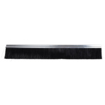RS PRO Aluminium, Nylon Black Brush Strip, 1m x 13.6 mm x 12.1mm