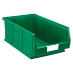 RS PRO PP Storage Bin, 200mm x 315mm, Green