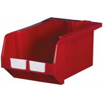 RS PRO PP Storage Bin, 246mm x 335mm, Red