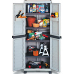 2 Door PP Lockable Floor Standing Storage Cabinet, 1818 x 700 x 438mm