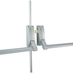 Briton Fire Door Push Bar, 2-Point, Works with Double Doors