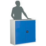 RS PRO Steel  Lockable Floor Standing Storage Cabinet, 1000 x 1015 x 430mm