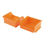 RS PRO PP Storage Bin, 50mm x 100mm, Orange