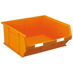 RS PRO PP Storage Bin, 180mm x 419mm, Orange