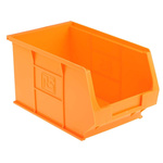 RS PRO PP Storage Bin, 130mm x 150mm, Orange