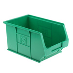 RS PRO PP Storage Bin, 130mm x 150mm, Green