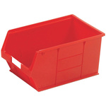 RS PRO PP Storage Bin, 181mm x 205mm, Red
