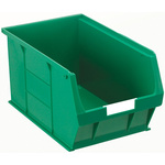RS PRO PP Storage Bin, 181mm x 205mm, Green