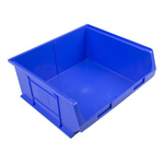 RS PRO PP Storage Bin, 180mm x 419mm, Blue