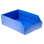 RS PRO Storage Bin, 100mm x 200mm, Blue