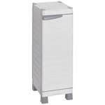 RS PRO 1 Door PP Floor Standing Storage Cabinet, 976 x 438 x 350mm
