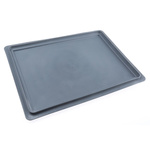 RS PRO Grey PP Storage Box Lid, 400mm x 300mm x 19mm