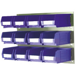 RS PRO PP Storage Bin, 75mm x 100mm, Blue