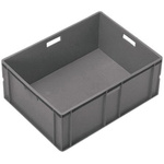Schoeller Allibert 60L Grey PE7 Large Stacking Container, 319mm x 600mm x 400mm