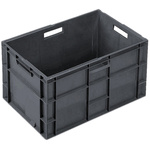 Schoeller Allibert 75L Grey Large Stacking Container, 400mm x 600mm x 400mm