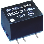Recom R0.25S 0.25W Isolated DC-DC Converter Surface Mount, Voltage in 21.6 → 26.4 V dc, Voltage out 12V dc