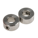 RS PRO Shaft Collar One Piece Set Screw, Bore 10mm, OD 20mm, W 10mm, Stainless Steel