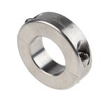 Ruland Shaft Collar Two Piece Clamp Screw, Bore 30mm, OD 54mm, W 15mm, Stainless Steel