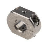 Ruland Shaft Collar Two Piece Clamp Screw, Bore 10mm, OD 24mm, W 9mm, Stainless Steel