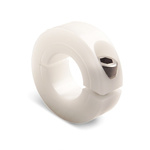 Ruland Shaft Collar One Piece Clamp Screw, Bore 6mm, OD 16mm, W 9mm, Plastic
