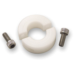 Ruland Shaft Collar Two Piece Clamp Screw, Bore 25mm, OD 45mm, W 15mm, Plastic