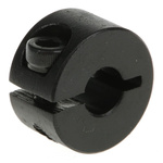 Huco Shaft Collar One Piece Clamp Screw, Bore 6mm, OD 16mm, W 9mm, Steel