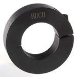 Huco Shaft Collar One Piece Clamp Screw, Bore 30mm, OD 54mm, W 15mm, Steel