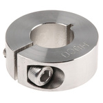 Huco Shaft Collar One Piece Clamp Screw, Bore 16mm, OD 34mm, W 13mm, Stainless Steel