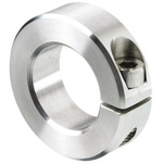 Huco Shaft Collar One Piece Clamp Screw, Bore 22mm, OD 42mm, W 15mm, Stainless Steel