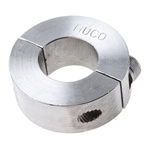Huco Shaft Collar Two Piece Clamp Screw, Bore 20mm, OD 40mm, W 15mm, Stainless Steel