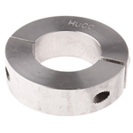 Huco Shaft Collar Two Piece Clamp Screw, Bore 30mm, OD 54mm, W 15mm, Stainless Steel