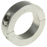 Huco Shaft Collar Two Piece Clamp Screw, Bore 40mm, OD 60mm, W 15mm, Stainless Steel