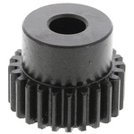 RS PRO Steel 24 Teeth Spur Gear, 1 Module, 8mm Bore Diam, 24mm Pitch Diam, 20mm Hub Diam