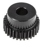 RS PRO Steel 30 Teeth Spur Gear, 1 Module, 10mm Bore Diam, 30mm Pitch Diam, 25mm Hub Diam