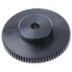 RS PRO Steel 80 Teeth Spur Gear, 1 Module, 10mm Bore Diam, 80mm Pitch Diam, 40mm Hub Diam