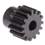 RS PRO Steel 15 Teeth Spur Gear, 1.5 Module, 8mm Bore Diam, 22.5mm Pitch Diam, 18mm Hub Diam
