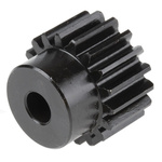 RS PRO Steel 18 Teeth Spur Gear, 1.5 Module, 8mm Bore Diam, 27mm Pitch Diam, 22mm Hub Diam