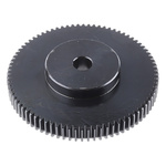 RS PRO Steel 80 Teeth Spur Gear, 1.5 Module, 15mm Bore Diam, 120mm Pitch Diam, 60mm Hub Diam