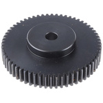 RS PRO Steel 60 Teeth Spur Gear, 2 Module, 15mm Bore Diam, 120mm Pitch Diam, 60mm Hub Diam