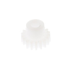 RS PRO POM 18 Teeth Spur Gear, 0.5 Module, 3mm Bore Diam, 9mm Pitch Diam, 6mm Hub Diam