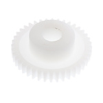 RS PRO POM 40 Teeth Spur Gear, 0.5 Module, 5mm Bore Diam, 20mm Pitch Diam, 12mm Hub Diam