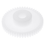 RS PRO POM 50 Teeth Spur Gear, 0.5 Module, 5mm Bore Diam, 25mm Pitch Diam, 12mm Hub Diam