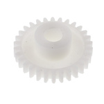 RS PRO POM 30 Teeth Spur Gear, 0.8 Module, 6mm Bore Diam, 24mm Pitch Diam, 12mm Hub Diam