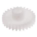 RS PRO POM 36 Teeth Spur Gear, 0.8 Module, 6mm Bore Diam, 28.8mm Pitch Diam, 12mm Hub Diam
